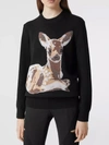 BURBERRY WOOL PULLOVER WITH DEER