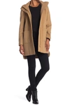 DONNA KARAN HOODED WOOL BLEND COAT,795733151975