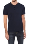 X-ray Men's Basic Henley Neck Short Sleeve T-shirt In Navy