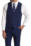 Kenneth Cole Reaction Flex Suit Vest In Modern Blue