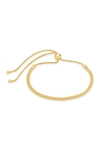 Sterling Forever 14k Yellow Gold Vermeil Mesh Slider Bracelet In Gold