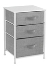 Sorbus White 3 Tier End Table In White
