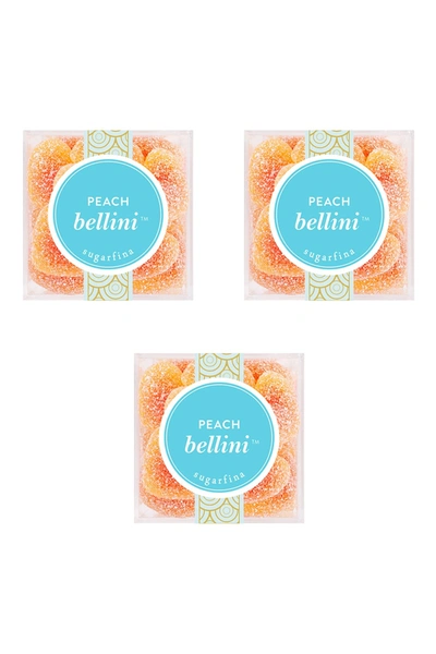 Sugarfina Peach Bellini Small Cubes- 3pc Kit In N/a