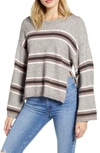 CUPCAKES AND CASHMERE AMOUR STRIPED SWEATER,192115264306