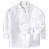 CAROLINE BOSMANS CAROLINE BOSMANS GLOSS WHITE OVERSIZE POCKET SHIRT,104-27