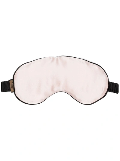 Fendi Silk-satin Eye Mask In Pink