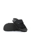 Adidas By Stella Mccartney Latte Two-strap Slides In Black