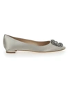 MANOLO BLAHNIK HANGISI FLAT BALLERINAS,11700666