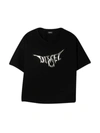 DIESEL BLACK T-SHIRT,J000190PAZL K900