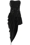 ALEXANDER WANG BUSTIER DRESS WITH CRYSTALS,1WC2206310 001