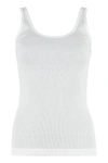VINCE RIBBED TANK TOP,VR52882634 100WHI
