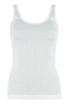 Vince Favorite Ribbed Tank Top In White