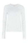 Vince Womens Pampas Stripe Stripe-pattern Curved-hem Woven Shirt In White