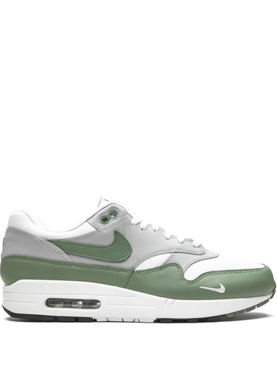 Nike Air Max 1 Premium Colour-block Leather Trainers In White