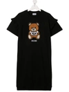 MOSCHINO TEDDY BEAR 刺绣T恤式连衣裙