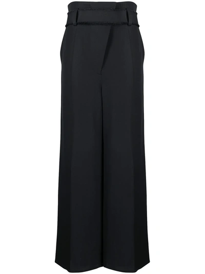 Aeron High-rise Belted Trousers In Black