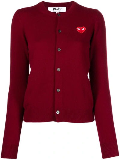 COMME DES GARÇONS PLAY HEART MOTIF CARDIGAN