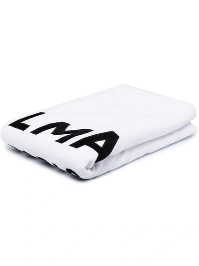 Balmain Logo-print Bath Towel In White