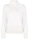 Barrie Cashmere Rollneck Jumper In Neutrals