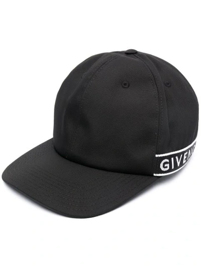 Givenchy Logo-stripe 4g Cap In Black