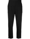 P.A.R.O.S.H CROPPED SLIM-FIT TROUSERS