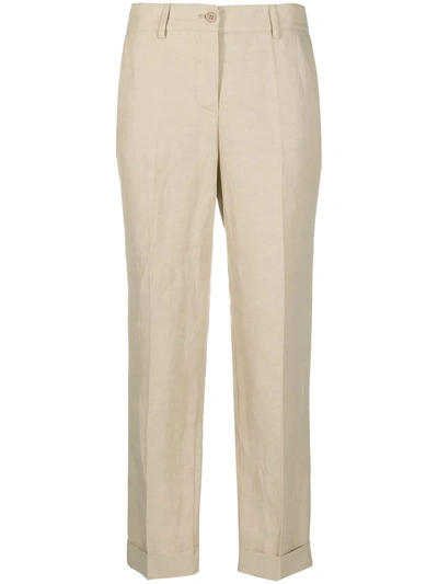 P.a.r.o.s.h Slim-fit Tailored Trousers In Neutrals