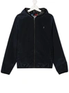 HERNO TEEN CREPE DE CHINE HOODED JACKET