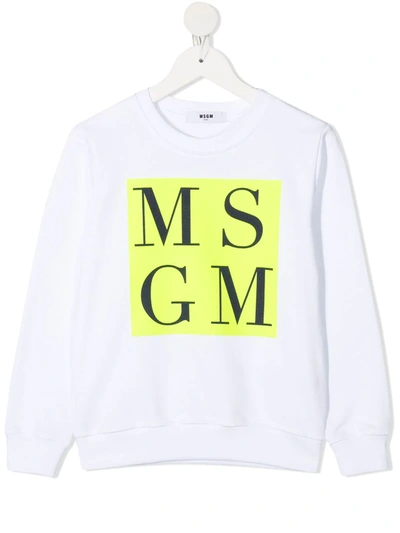 MSGM LOGO SLOGAN SWEATSHIRT