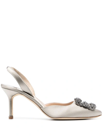 Manolo Blahnik Hangisi 高跟鞋 In Neutrals