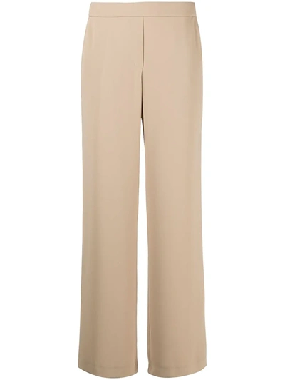 P.a.r.o.s.h Elasticated-waist Straight-leg Trousers In Neutrals
