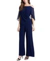 Msk Side-draped Cold-shoulder Jumpsuit
