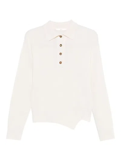 3311 BUTTONED ASYMMETRIC KNITTED TOP