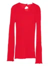 3311 Cut-out Sweater In Red