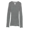 3311 Ribbed Cut-out Knitted Top In Gray