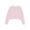 3311 Cable-knit Open-back Sweater In Multi