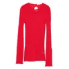 3311 Cut-out Sweater In Red