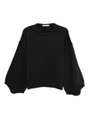 3311 Wide-sleeve Sweater In Black