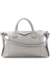 Givenchy Antigona Soft Medium Leather Tote In Grey