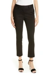 Frame Cropped-tailored Trousers In Noir