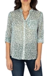 Kut From The Kloth Jasmine Top In Leopard Haze-sa