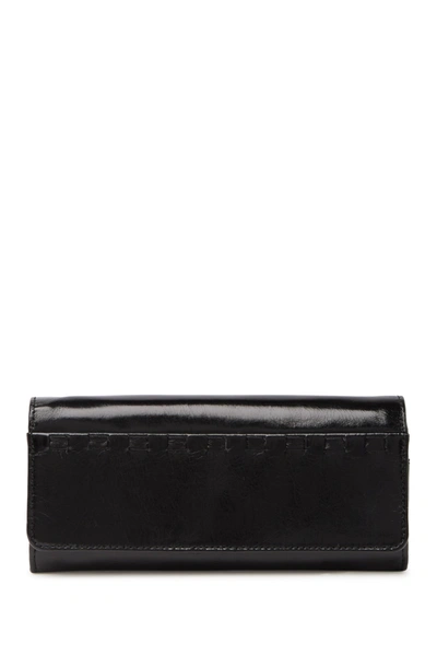 Hobo Rider Leather Wallet In Black