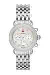 Michele Women's 36mm Csx Stainless Steel & Diamond Chronograph Watch