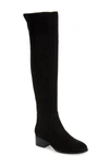 Bos. & Co. Replay Over-the-knee Boot In Black Suede/suede Mi