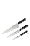 ANOLON IMPERION DAMASCUS STEEL CUTLERY CHEF KNIFE 3-PIECE SET,051153465710