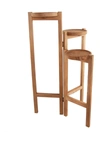 Flora Bunda 30in Wood 3-tier Planter Stand In Dark Brown