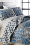 Southshore Fine Linens Luxury Collection Premium Ultra-soft Quilt Cover Set In Global Patch Blue