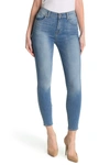 7 For All Mankind High Waist Ankle Skinny With Cut Hem In Ibiza