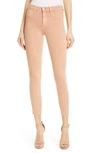 L Agence Marguerite High Waist Skinny Ankle Jeans In Terracotta