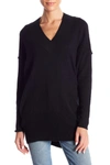 Abound Dolman V-neck Tunic Sweater In Black