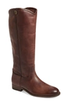 Frye Melissa Button 2 Knee High Boot In Cognac Leather